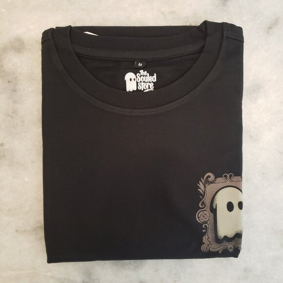 Souled Store Black Cotton Loose Fit Printed T-Shirt - Picture 1 of 1